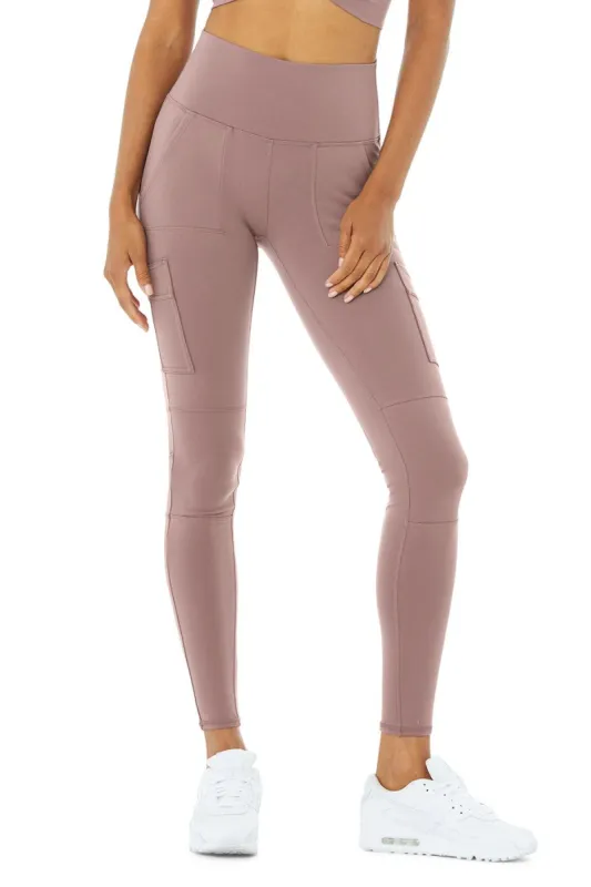 High-Waist Cargo Legging - Woodrose sold by Alo Yoga