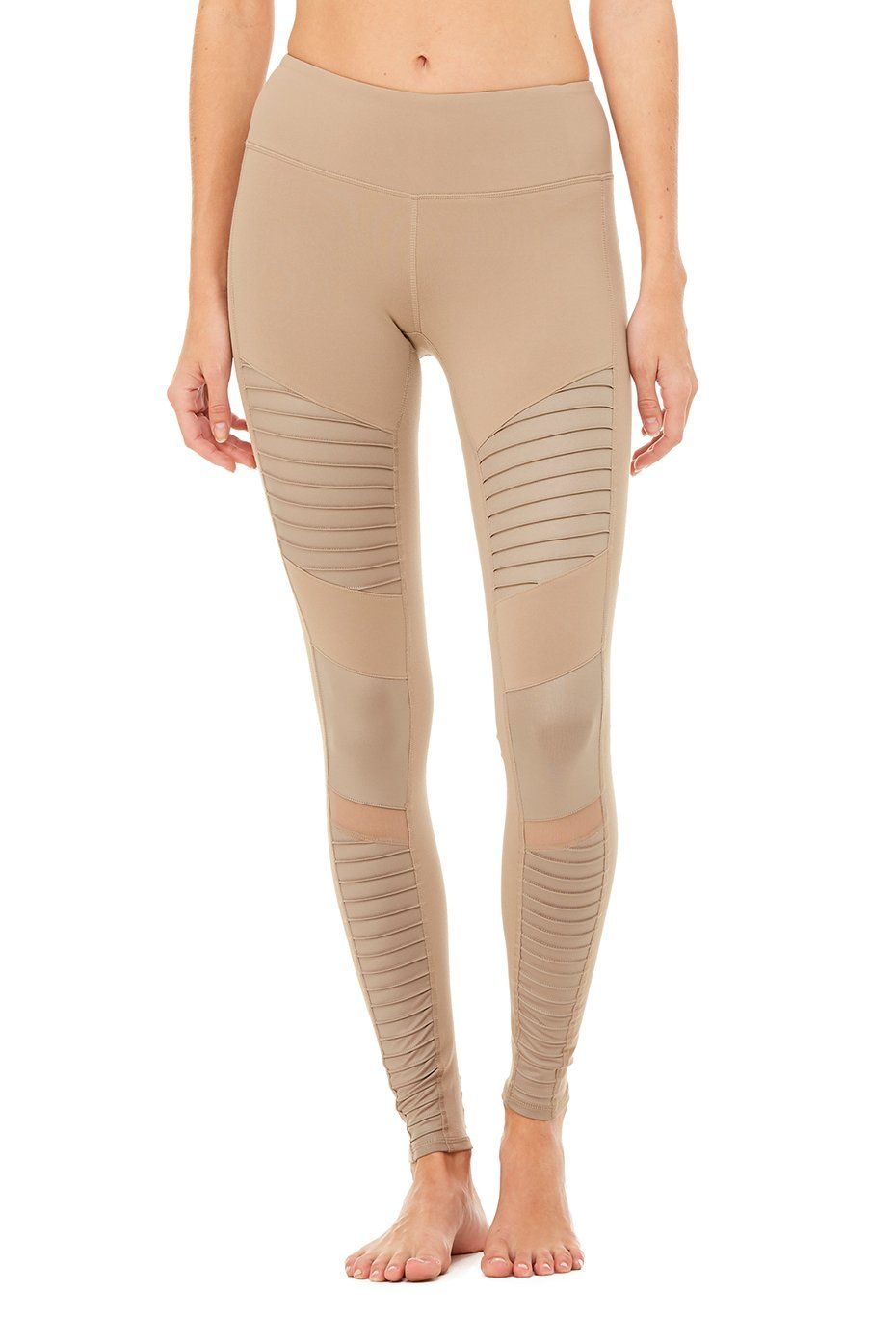 Moto Legging - Gravel/Gravel Glossy sold by Alo Yoga