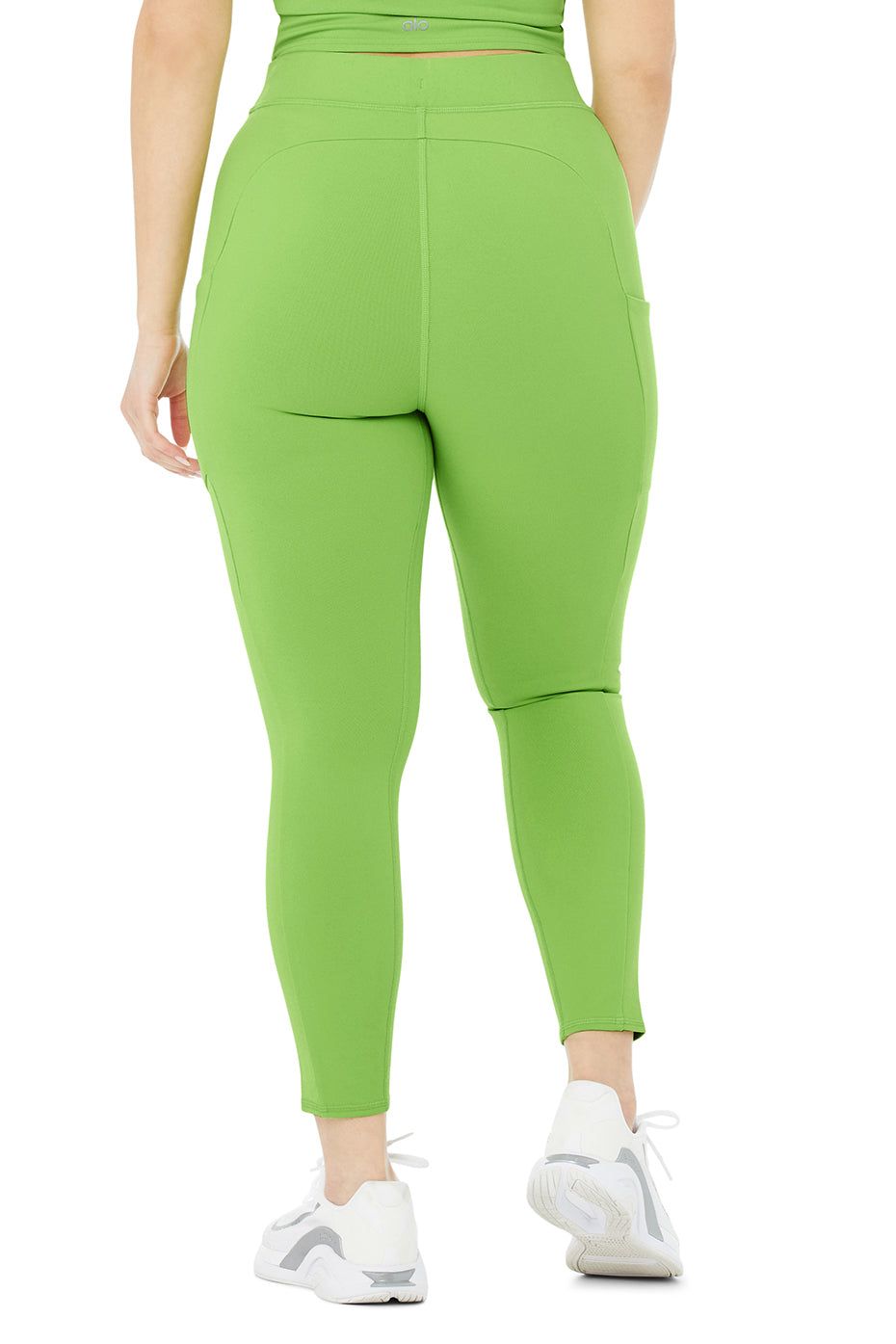 7/8 High-Waist Checkpoint Legging - Green Apple sold by Alo Yoga product image thumbnail 7