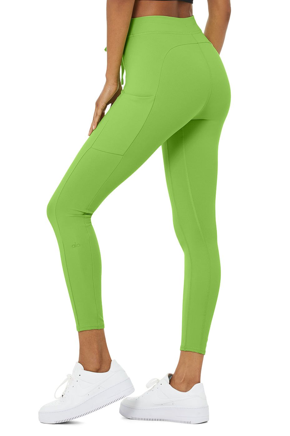 7/8 High-Waist Checkpoint Legging - Green Apple sold by Alo Yoga product image thumbnail 2