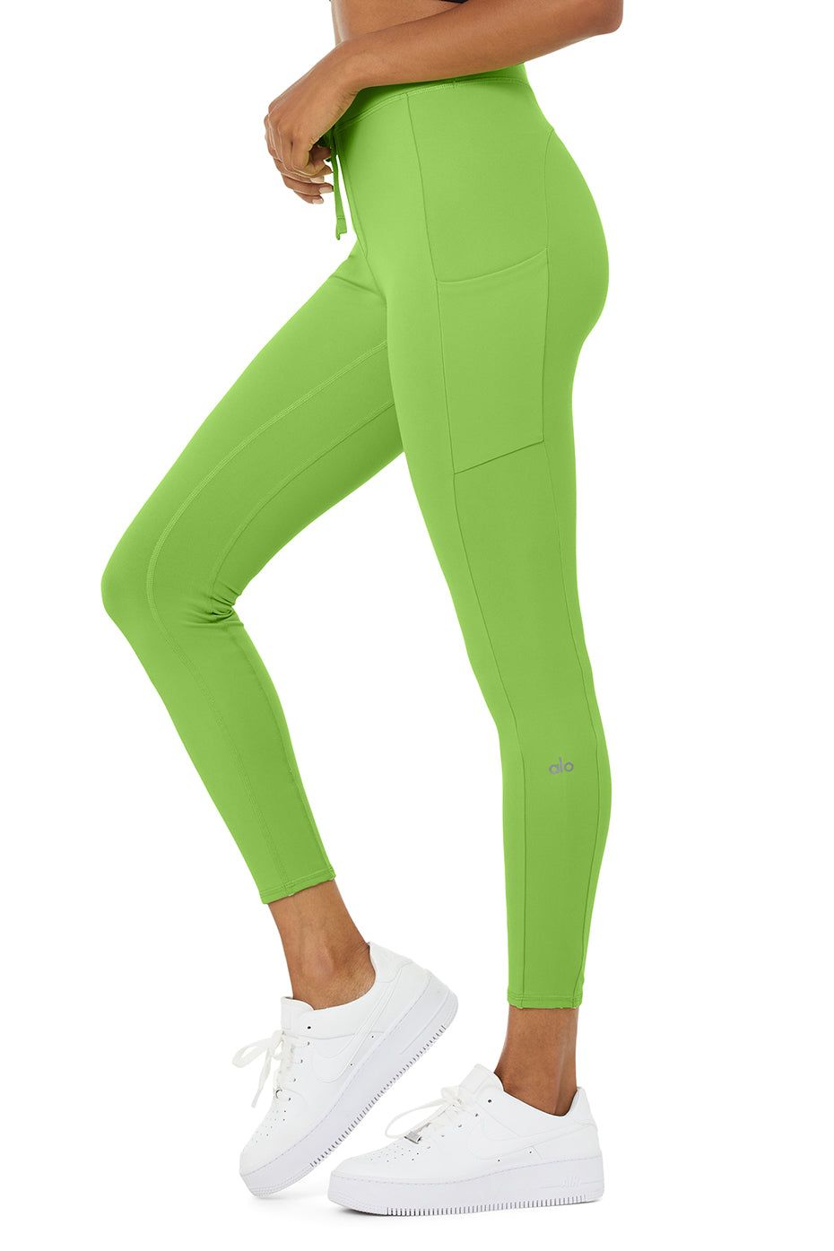 7/8 High-Waist Checkpoint Legging - Green Apple sold by Alo Yoga product image thumbnail 3