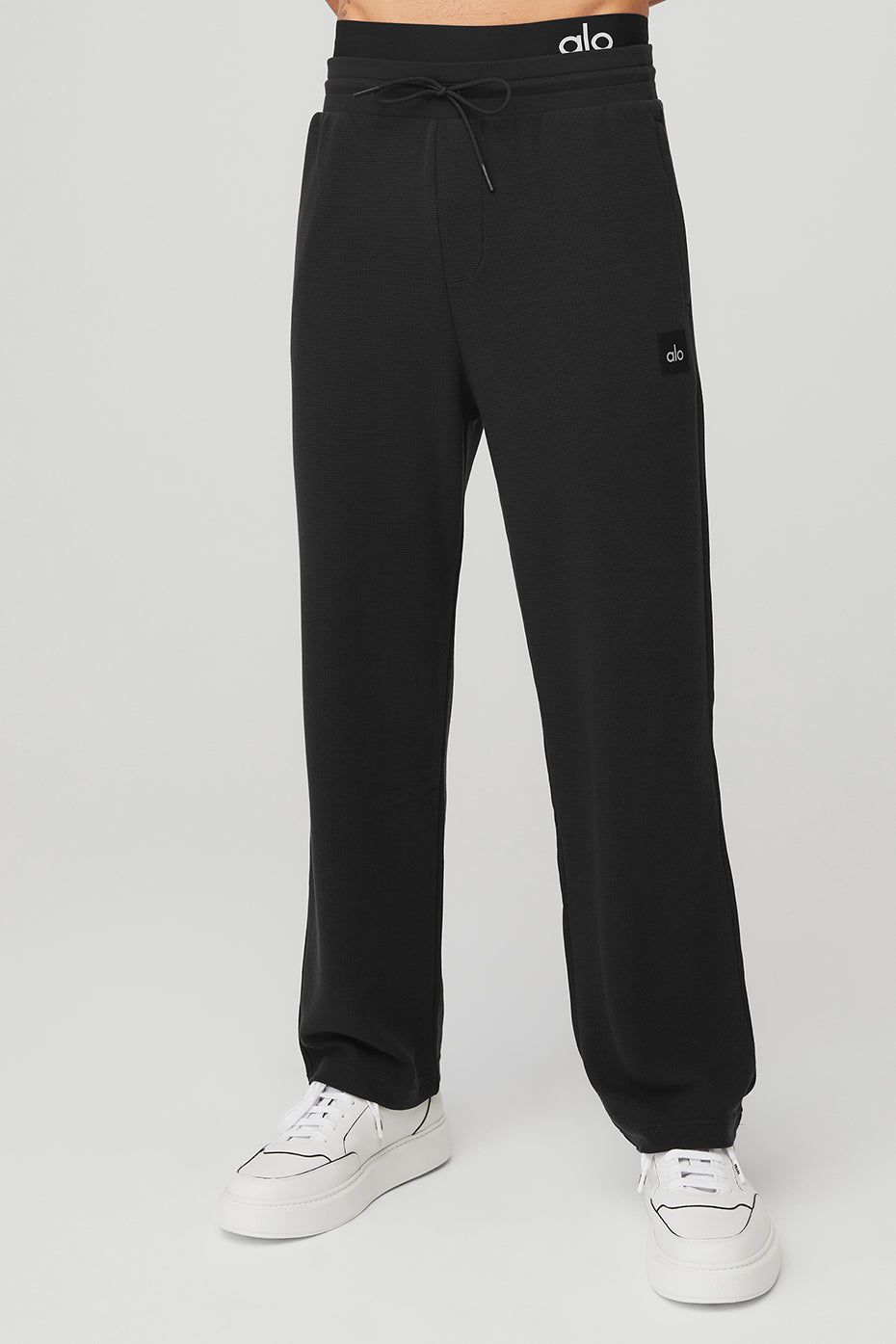 Micro Waffle Fast Break Sweatpant - Black sold by Alo Yoga