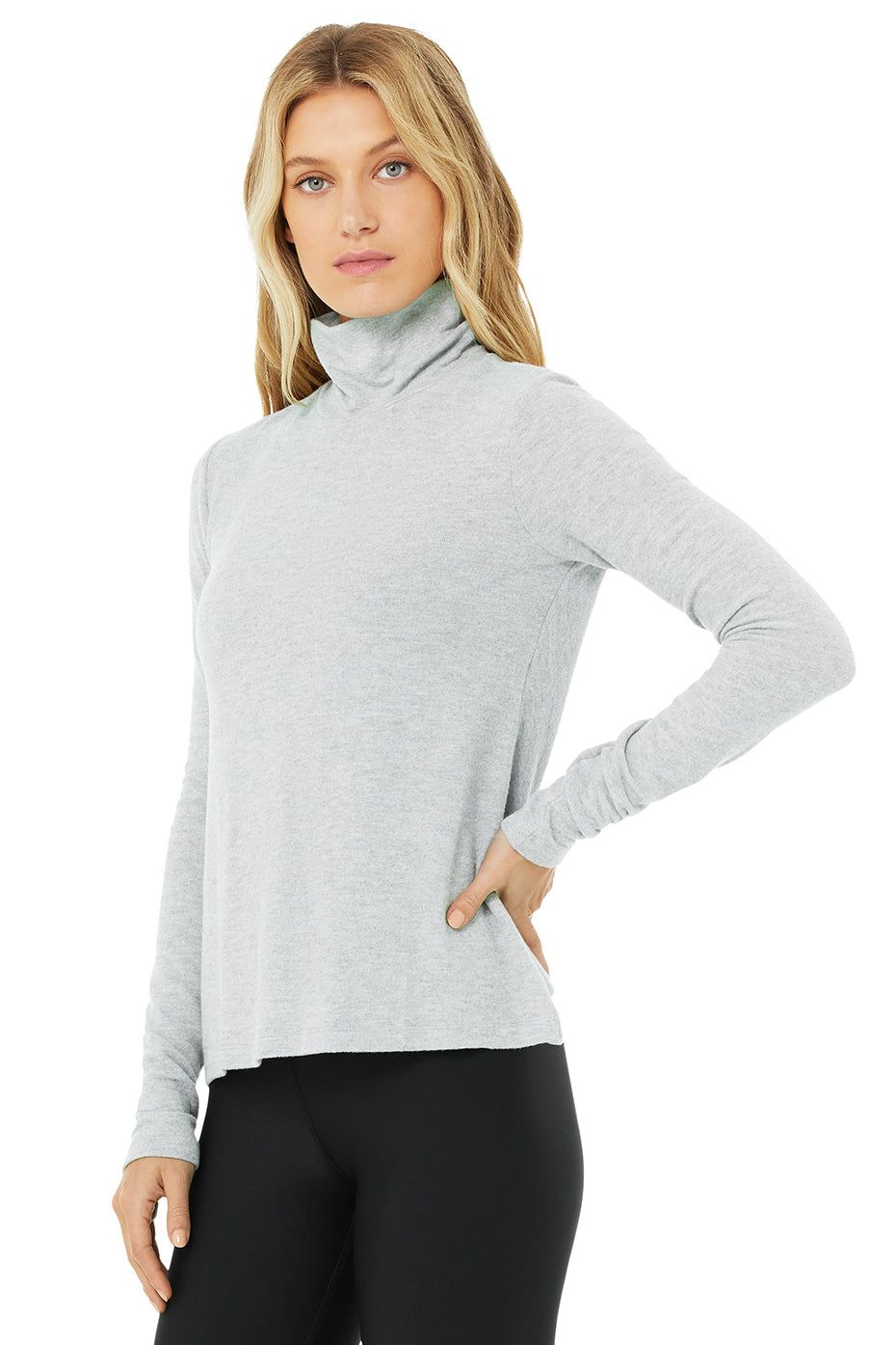 Embrace Long Sleeve - Athletic Heather Grey sold by Alo Yoga product image thumbnail 3