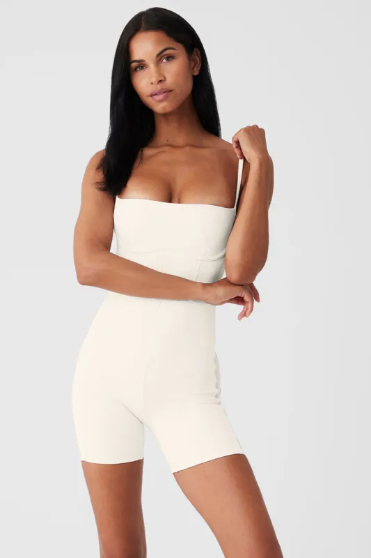 Airbrush Mesh Everlasting Onesie - Ivory sold by Alo Yoga