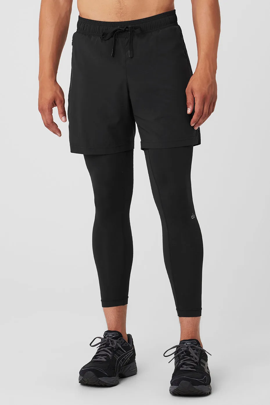 Stability 2-In-1 Pant - Black/Black sold by Alo Yoga