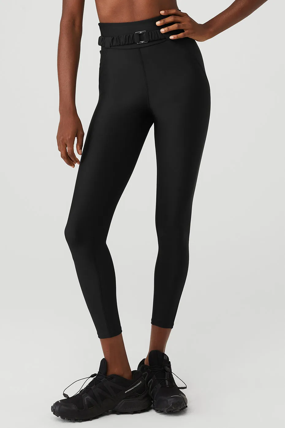 Airlift High-Waist 7/8 Charmer Legging - Black sold by Alo Yoga
