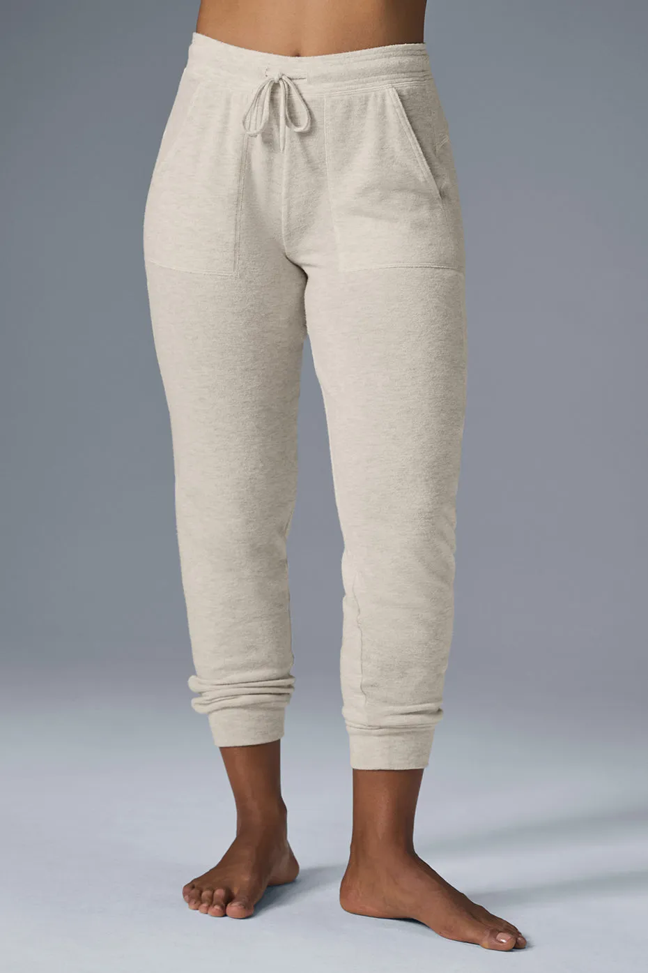 Soho Sweatpant - Oatmeal Heather sold by Alo Yoga