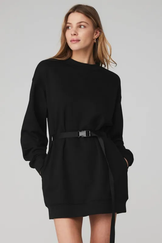 Cityscape Sweatshirt Dress - Black sold by Alo Yoga