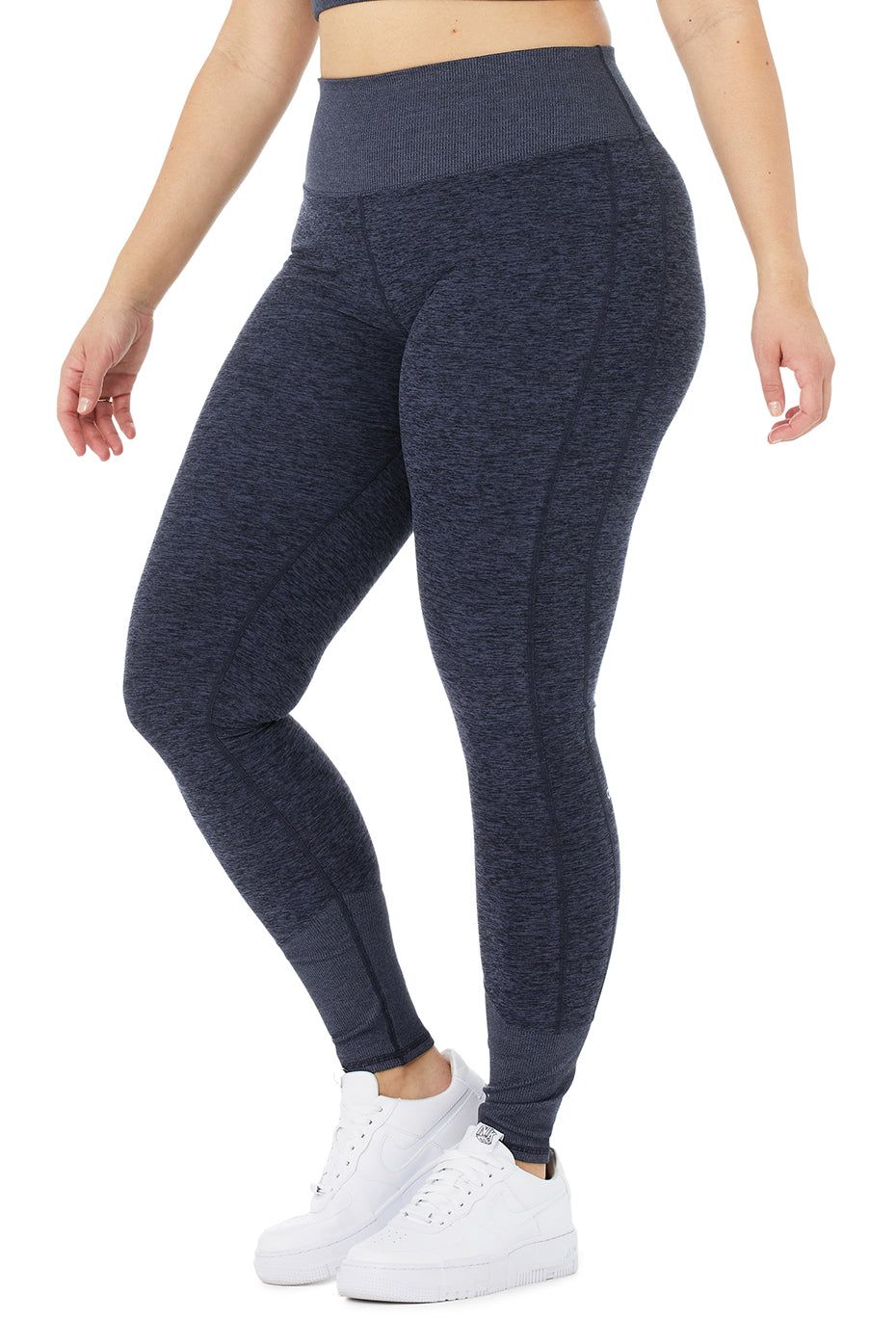 High-Waist Alosoft Lounge Legging - Rich Navy Heather sold by Alo Yoga product image thumbnail 7