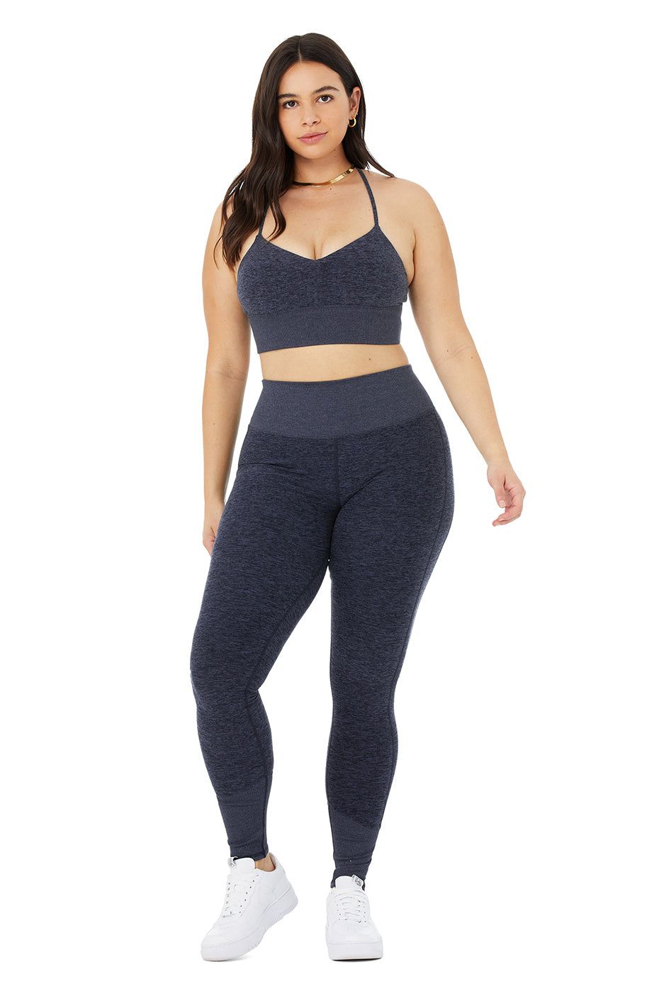 High-Waist Alosoft Lounge Legging - Rich Navy Heather sold by Alo Yoga product image thumbnail 8