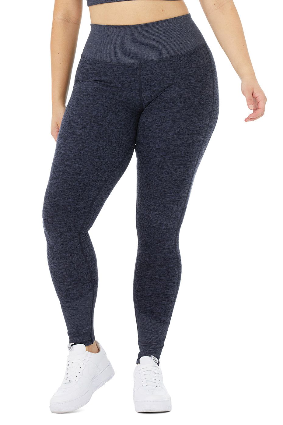 High-Waist Alosoft Lounge Legging - Rich Navy Heather sold by Alo Yoga product image thumbnail 5