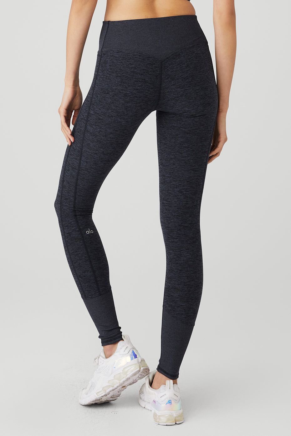 High-Waist Alosoft Lounge Legging - Rich Navy Heather sold by Alo Yoga product image thumbnail 2