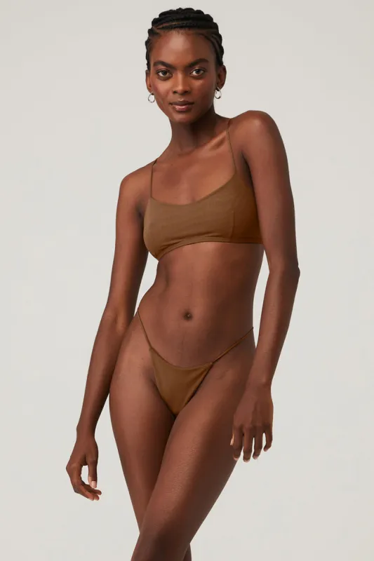 Airmesh Venus Bralette - Cinnamon Brown sold by Alo Yoga