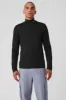 Conquer Reform Mock Neck Long Sleeve - Black sold by Alo Yoga