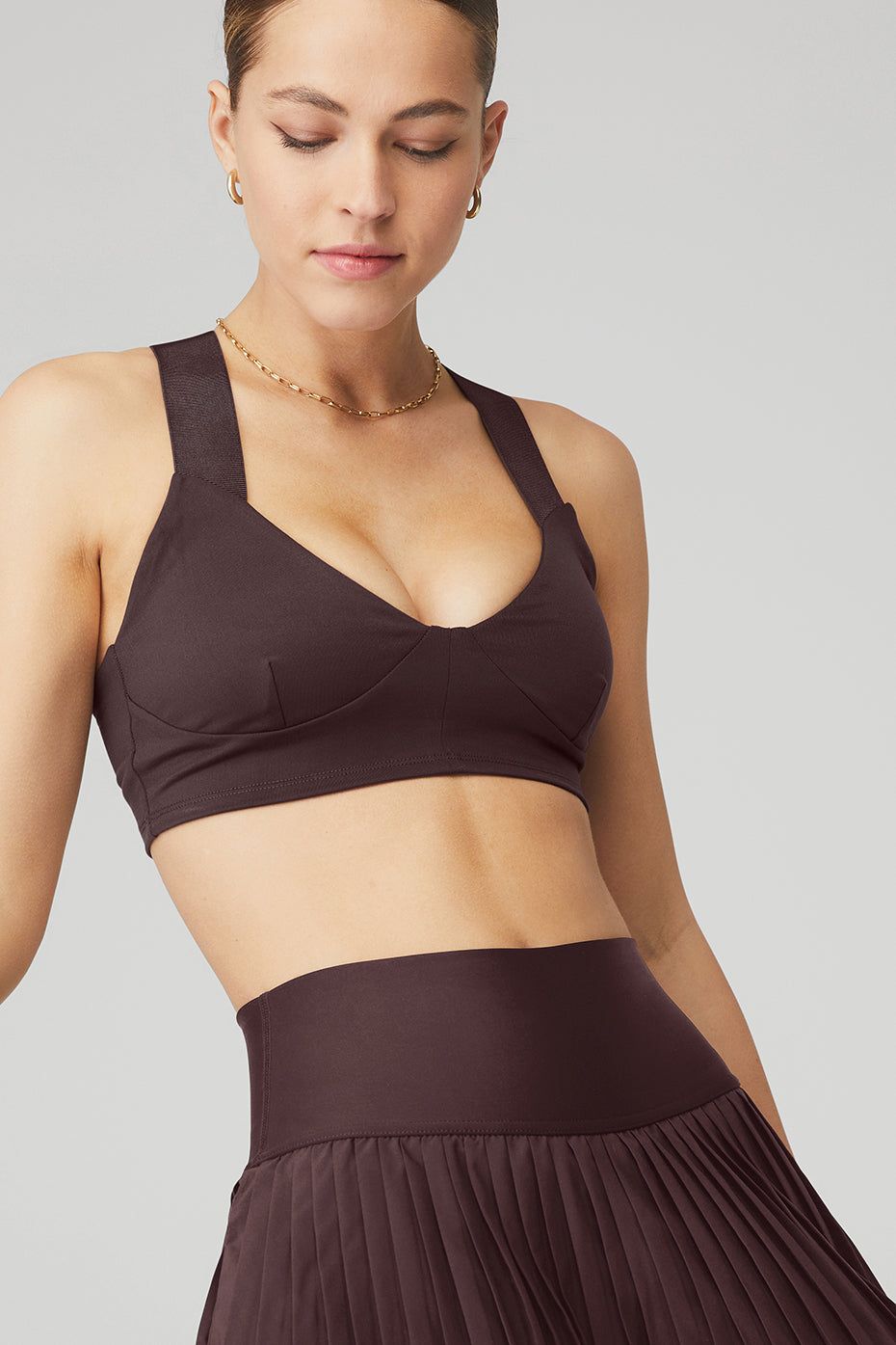 Airbrush Rev It Up Bra - Raisin sold by Alo Yoga product image thumbnail 4