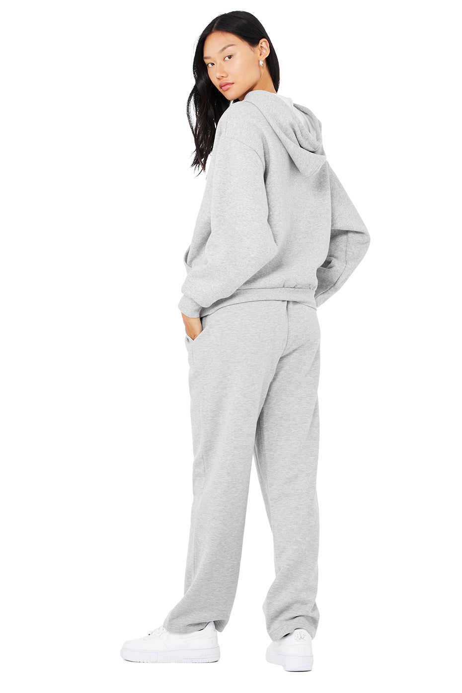 Accolade Hoodie & Accolade Straight Leg Sweatpant Set - Athletic Heather Grey sold by Alo Yoga product image thumbnail 2