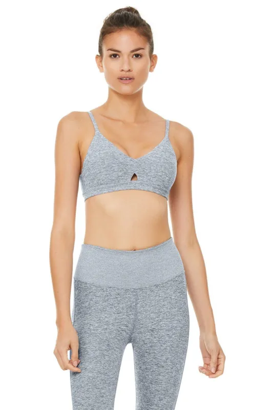 Alosoft Lounge Bra - Blue Haze Heather sold by Alo Yoga