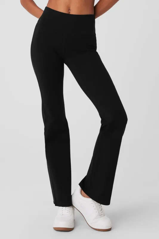Airbrush High-Waist Flare Legging - Black sold by Alo Yoga