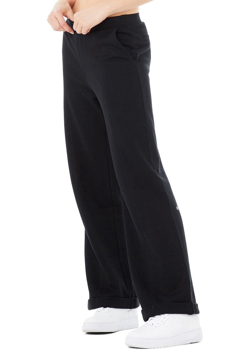 High-Waist Trouser Wide Leg Pant - Black sold by Alo Yoga product image thumbnail 4