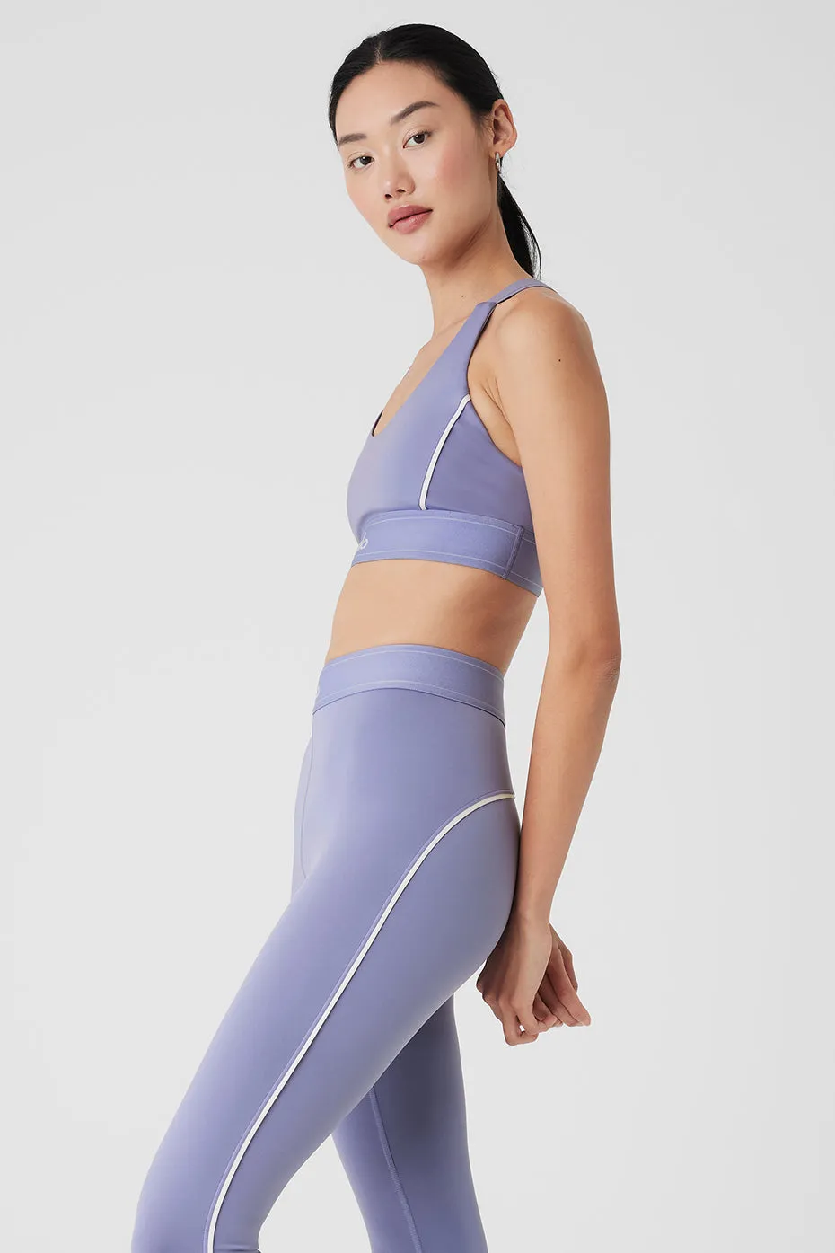 Airlift Suit Up Bra - Lilac Blue/White sold by Alo Yoga product image thumbnail 4