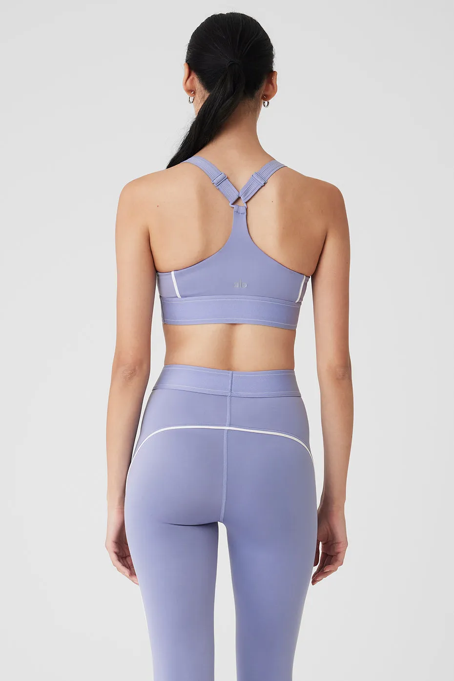 Airlift Suit Up Bra - Lilac Blue/White sold by Alo Yoga product image thumbnail 3