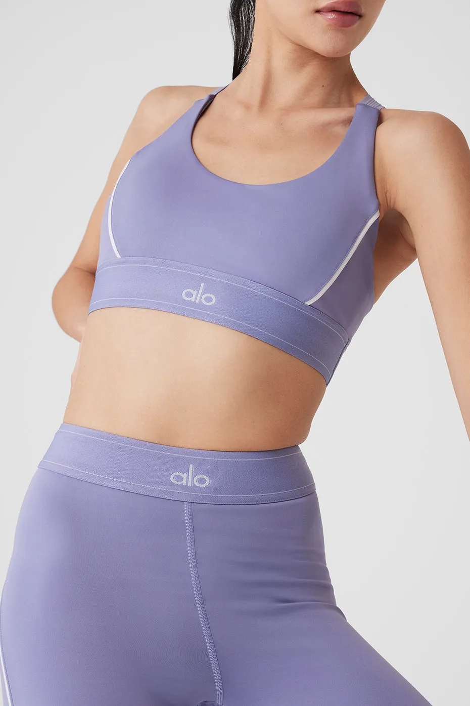 Airlift Suit Up Bra - Lilac Blue/White sold by Alo Yoga product image thumbnail 5