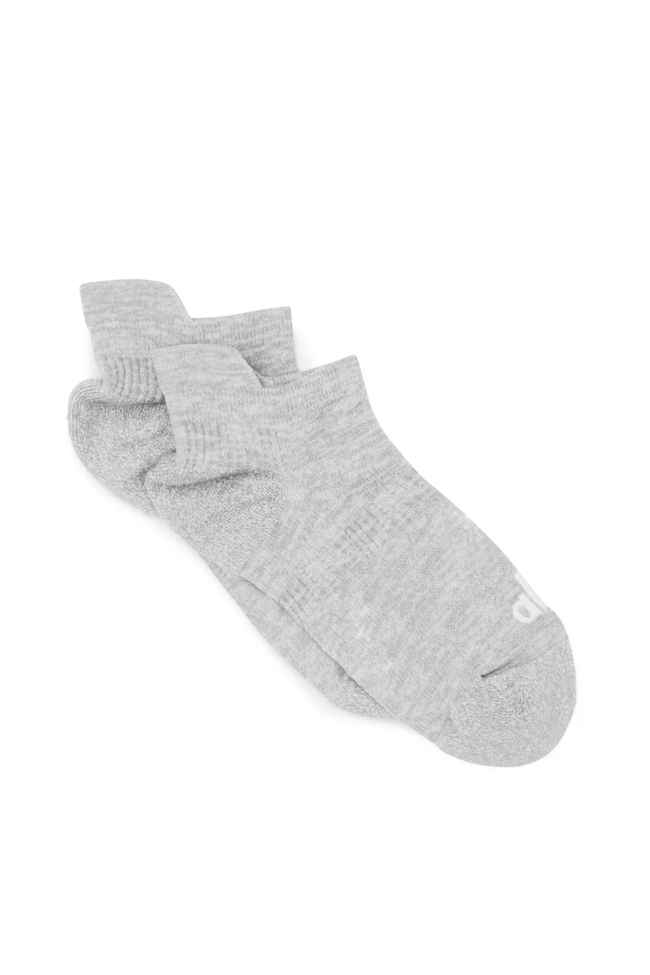 Women's Performance Tab Sock - Athletic Heather Grey/White sold by Alo Yoga