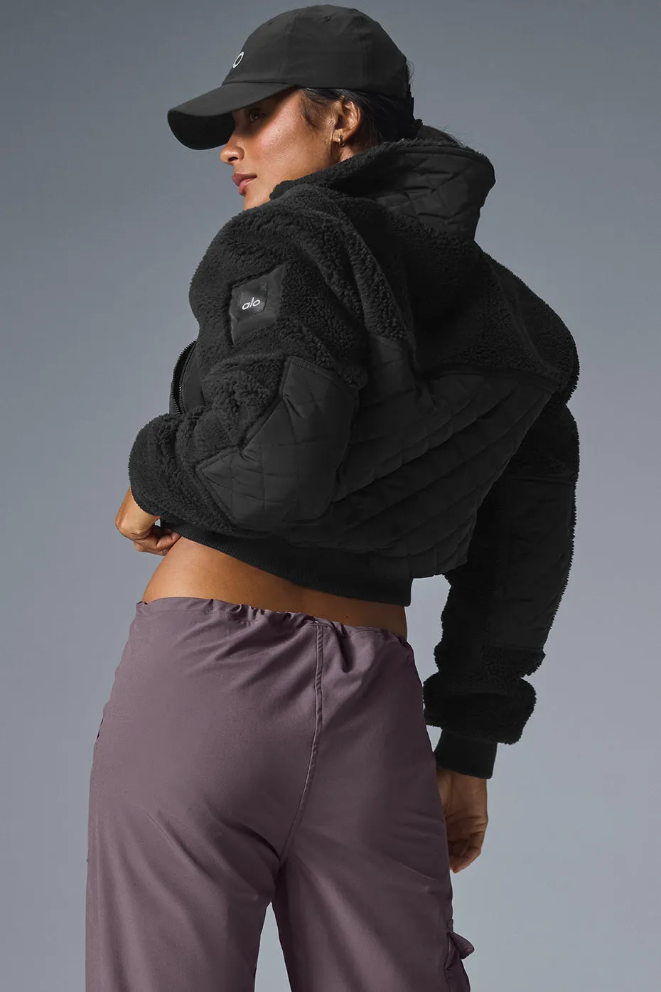 Sherpa Edge Bomber - Black sold by Alo Yoga product image thumbnail 3