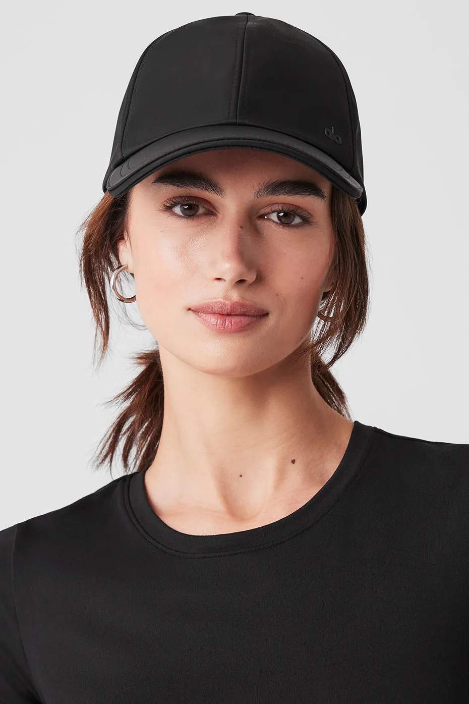 Satin Off-Duty Cap - Black sold by Alo Yoga product image thumbnail 2