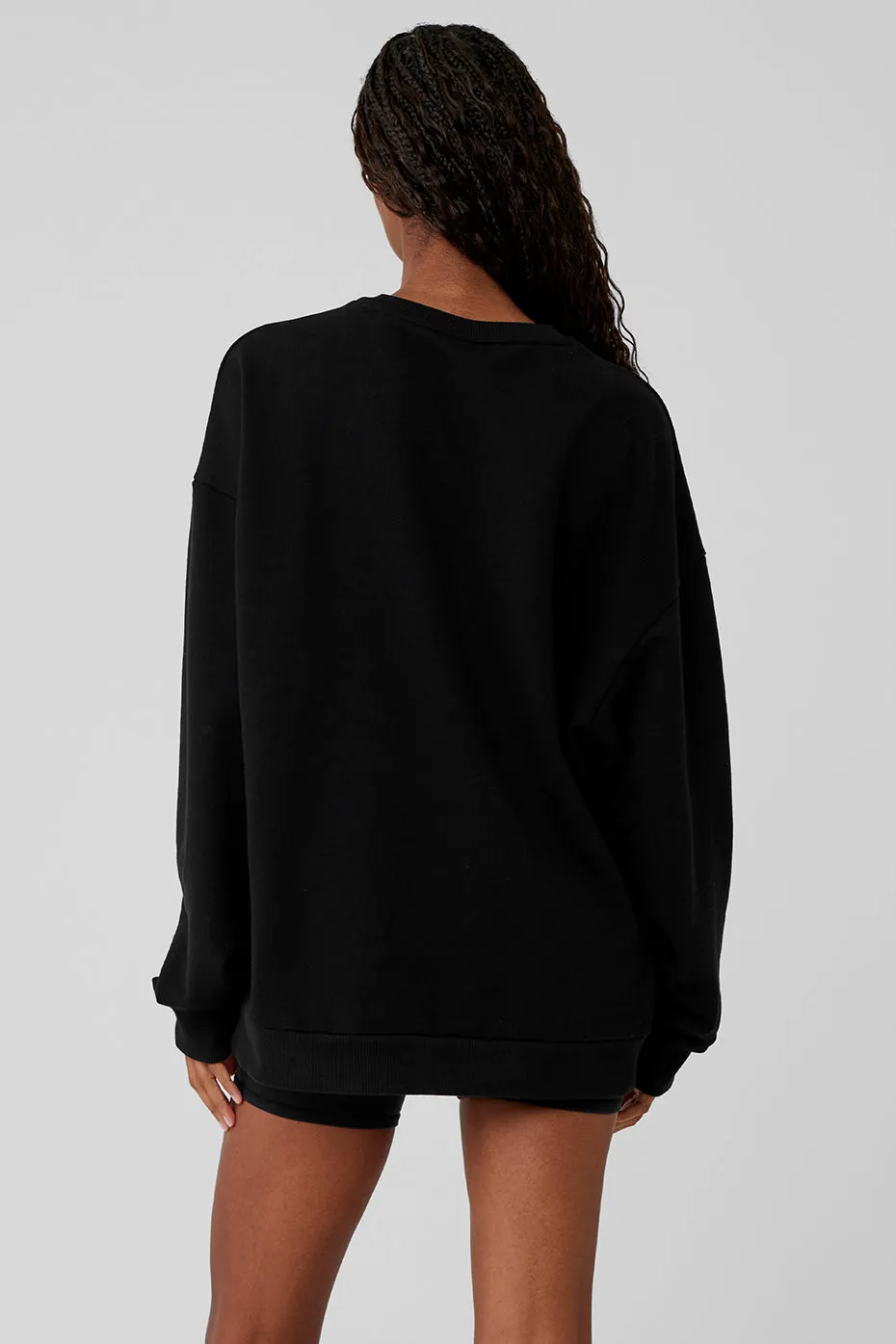 Chill Crew Neck Pullover - Black sold by Alo Yoga product image thumbnail 2