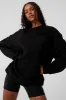 Chill Crew Neck Pullover - Black sold by Alo Yoga