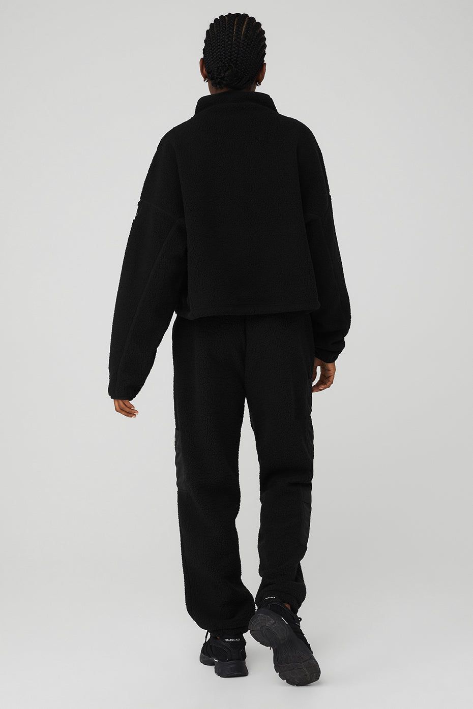 Micro Sherpa Cozy Cabin Half Zip Pullover & Micro Sherpa High-Waist Solstice Sweatpant Set sold by Alo Yoga product image thumbnail 2