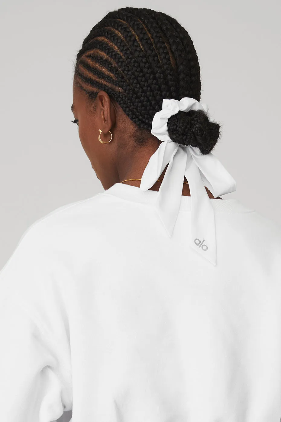 Love Knots Tie Scrunchie - White sold by Alo Yoga product image thumbnail 2