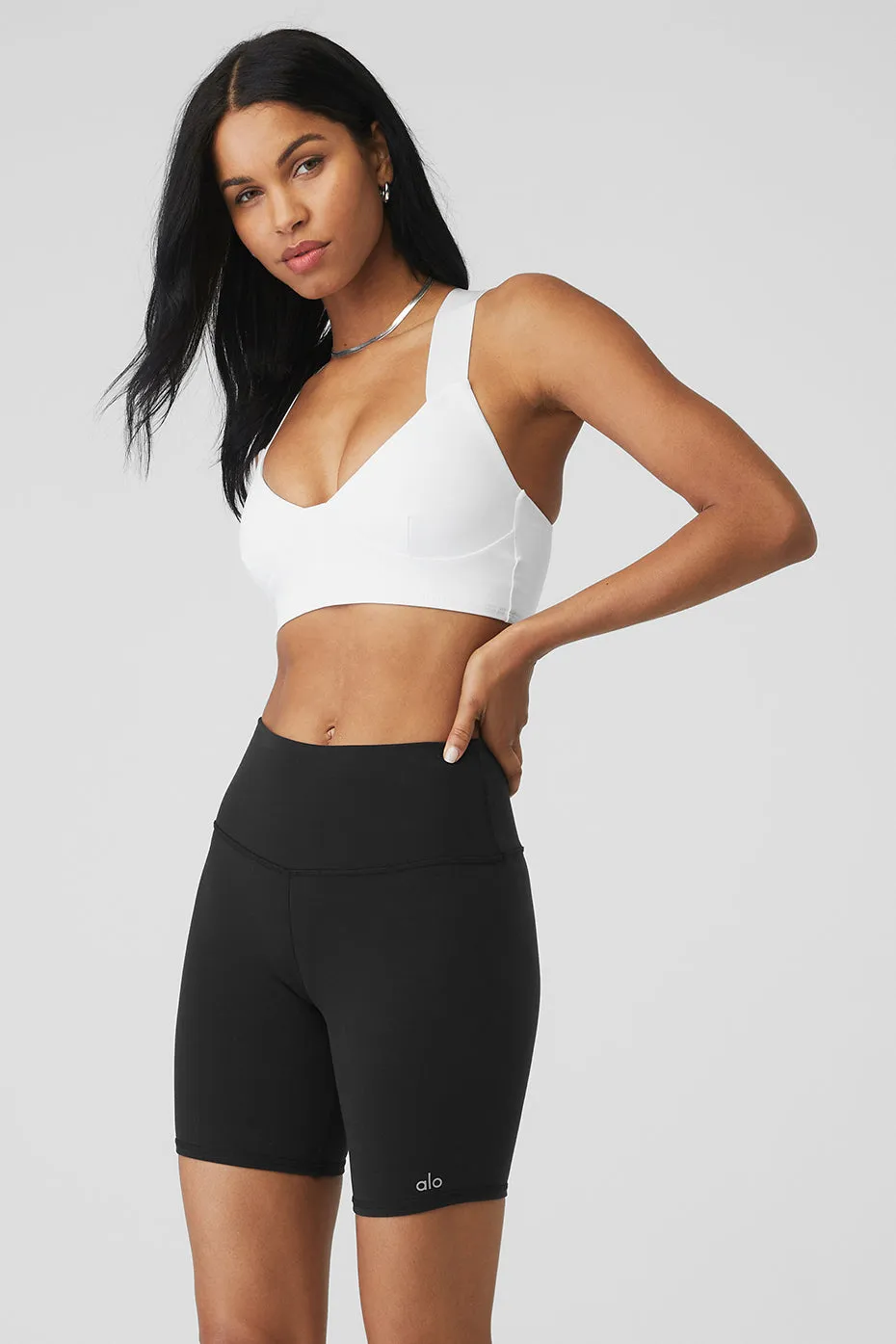 Airbrush Rev It Up Bra - White sold by Alo Yoga product image thumbnail 2