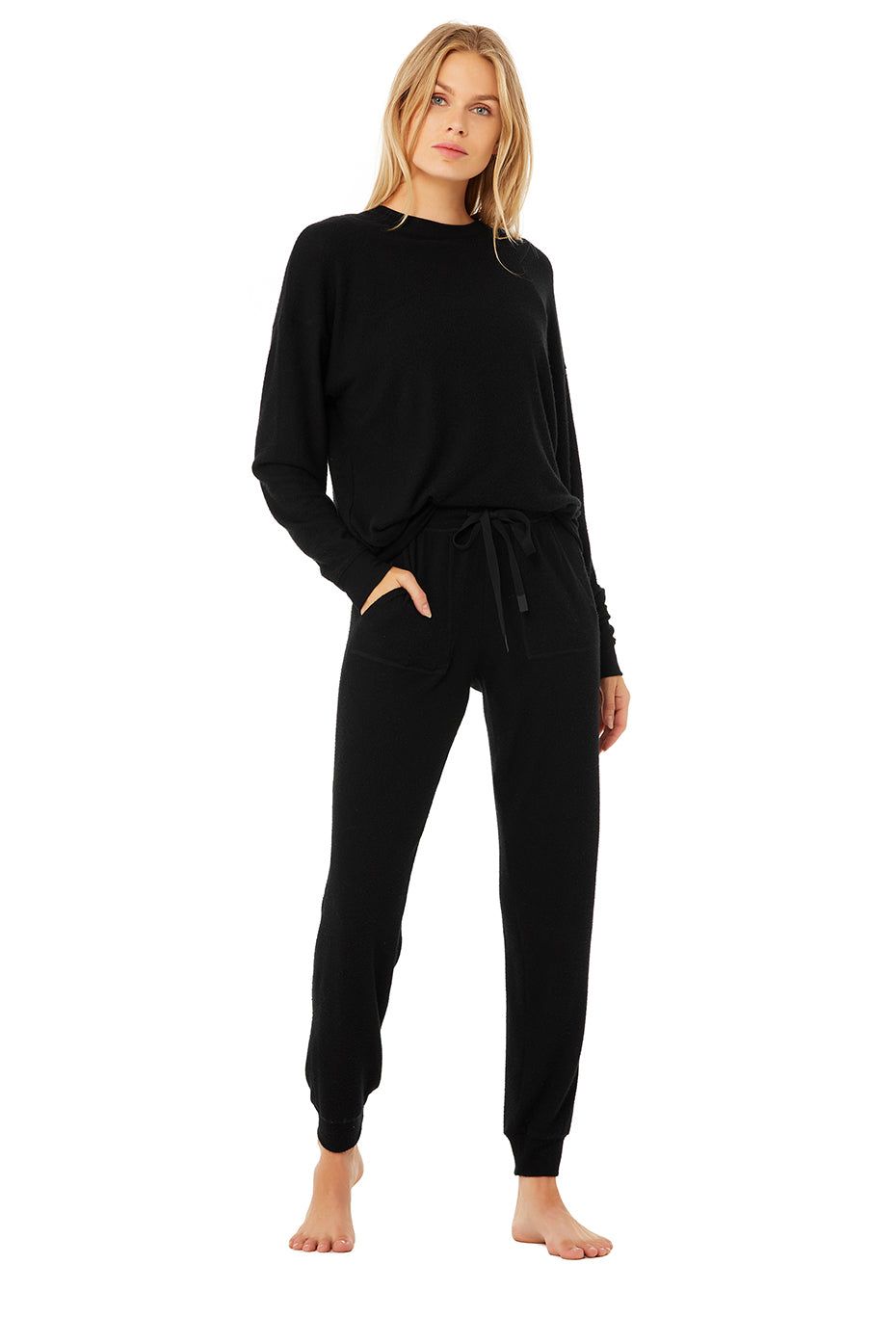 Soho Pullover & Soho Sweatpant Set - Black sold by Alo Yoga product image thumbnail 2