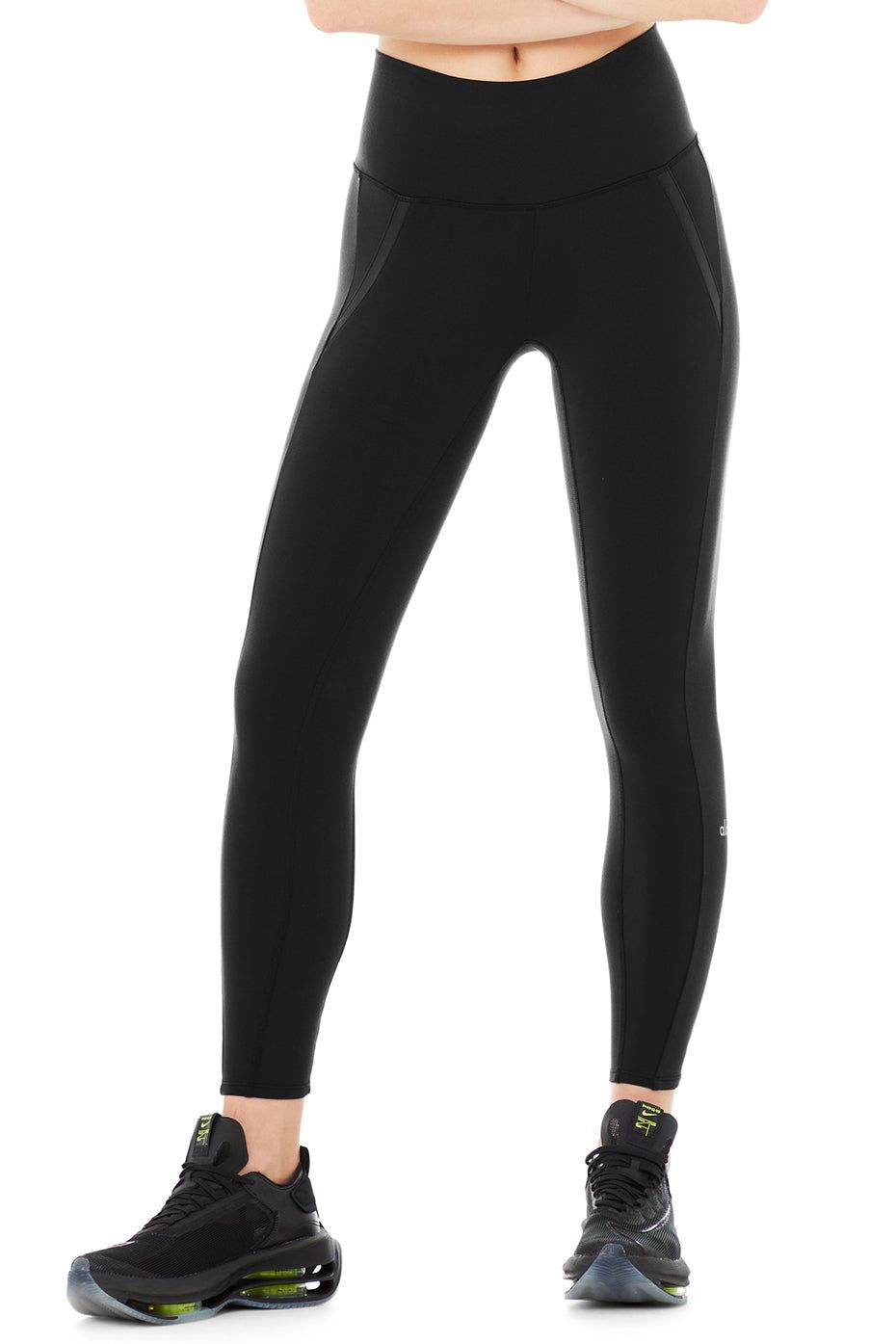 High-Waist 7/8 Motocon Legging - Black sold by Alo Yoga