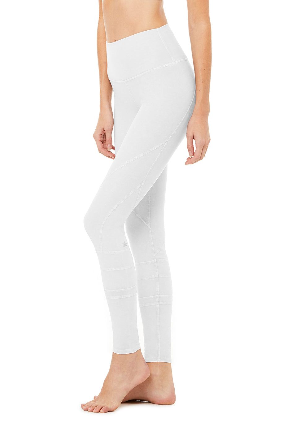 High-Waist Alo Sueded Momentum Legging - Chalk Wash sold by Alo Yoga product image thumbnail 2