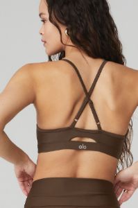 Airlift Intrigue Bra & 3" High-Waist Airlift Short Set - Espresso sold by Alo Yoga
