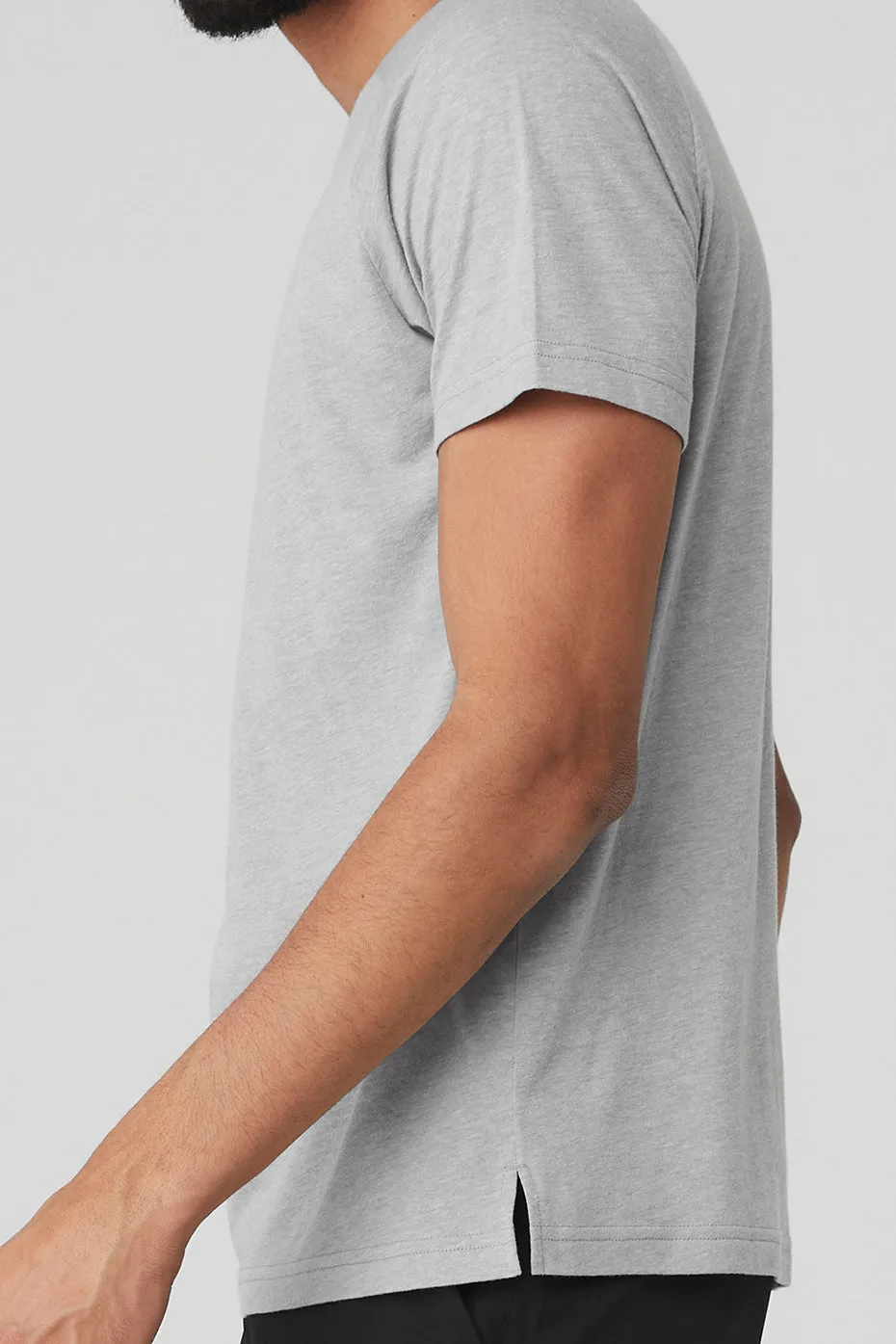 Triumph Raglan Tee - Athletic Heather Grey sold by Alo Yoga product image thumbnail 4