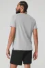 Triumph Raglan Tee - Athletic Heather Grey sold by Alo Yoga