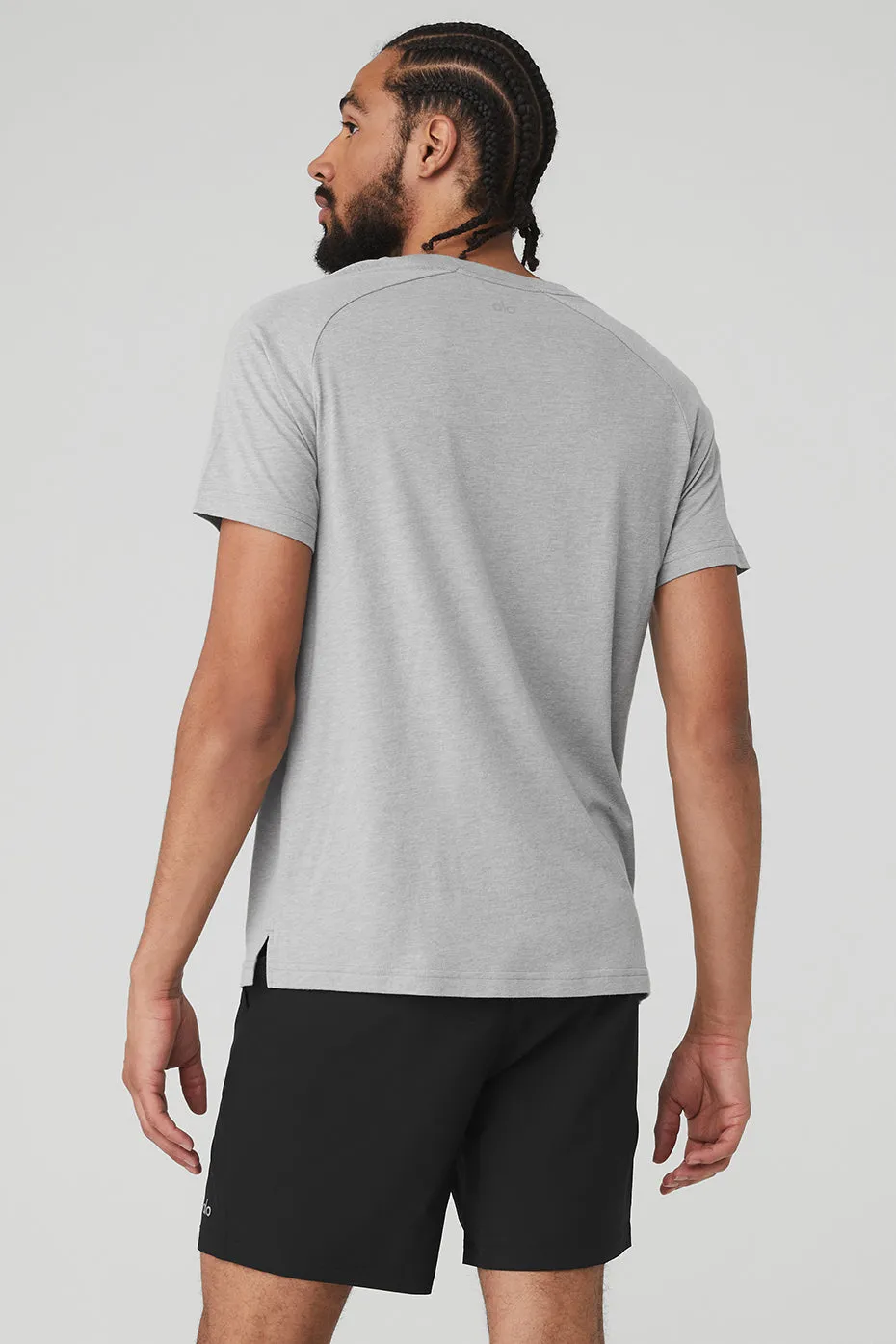 Triumph Raglan Tee - Athletic Heather Grey sold by Alo Yoga product image thumbnail 2