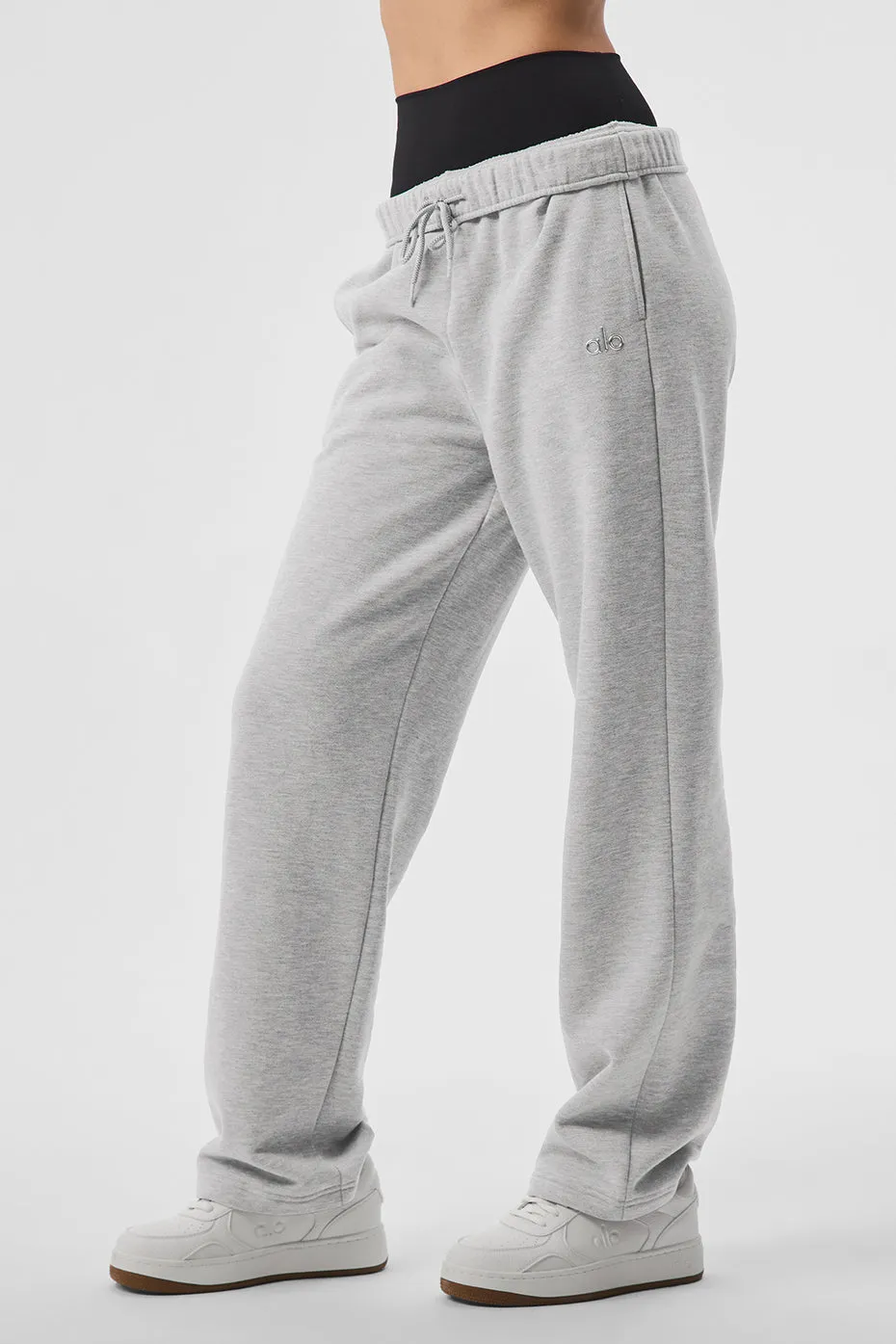 Accolade Straight Leg Sweatpant - Athletic Heather Grey sold by Alo Yoga product image thumbnail 4