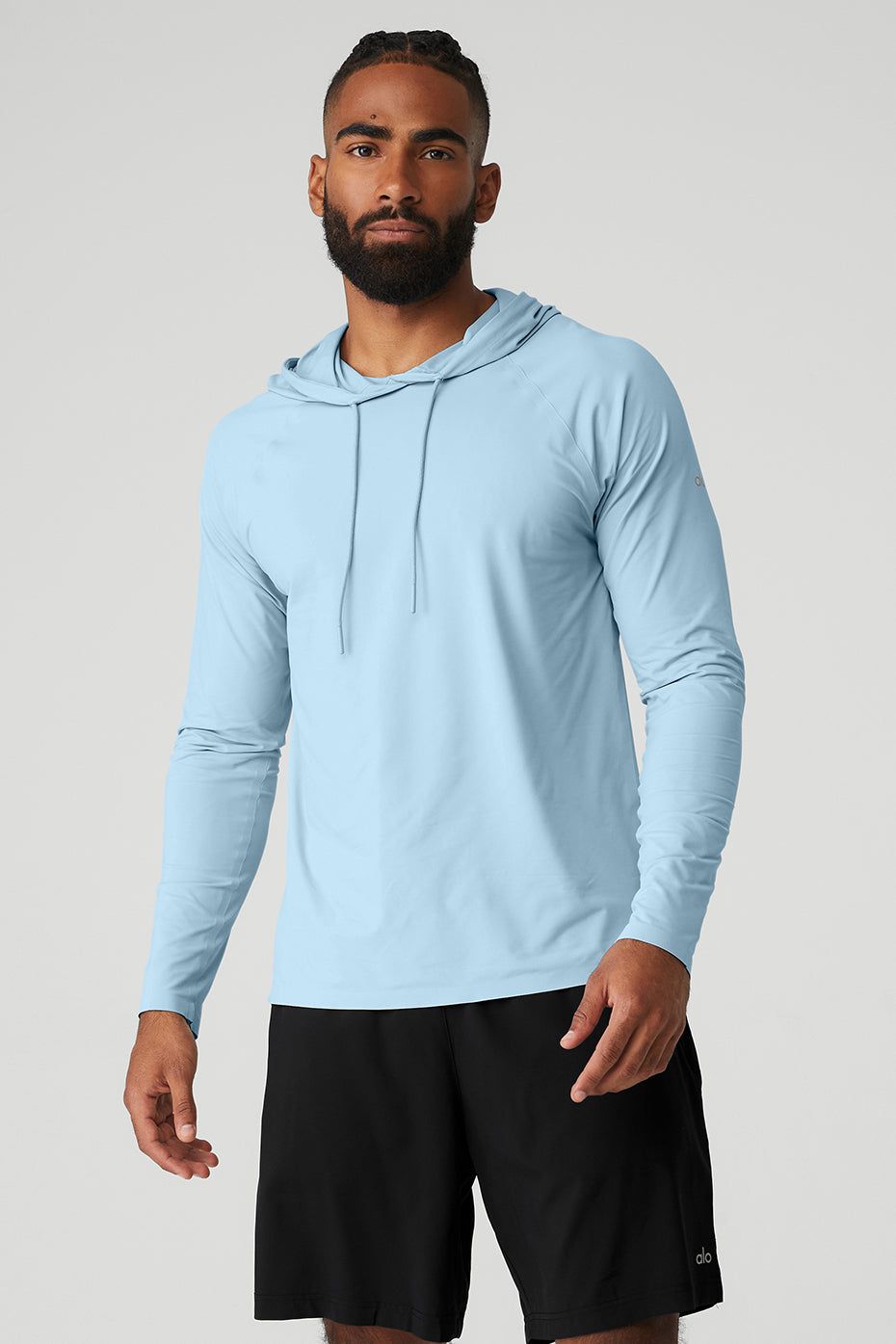 Idol Hooded Runner - Calm Blue sold by Alo Yoga