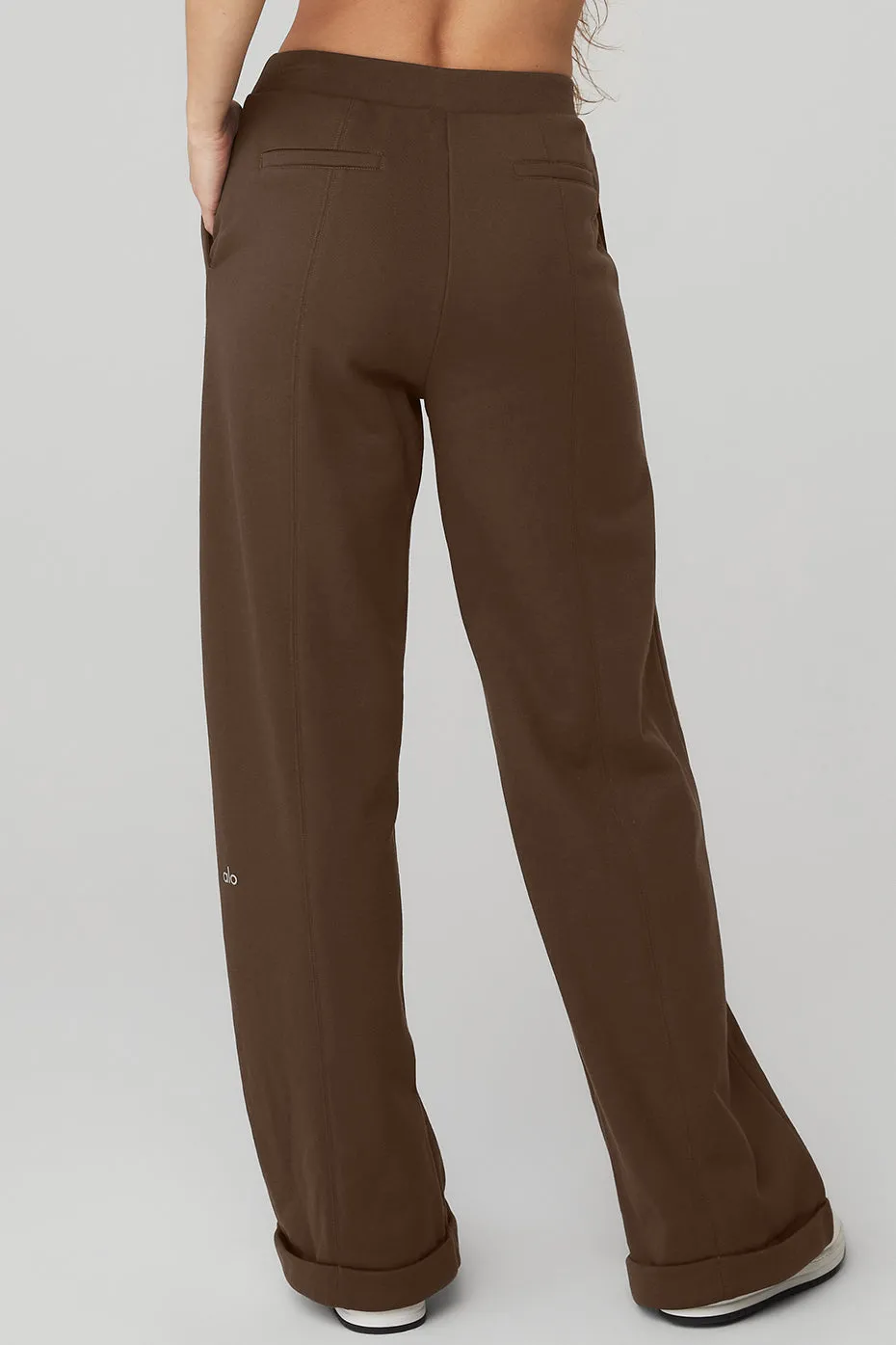 High-Waist Trouser Wide Leg Pant - Espresso sold by Alo Yoga product image thumbnail 3