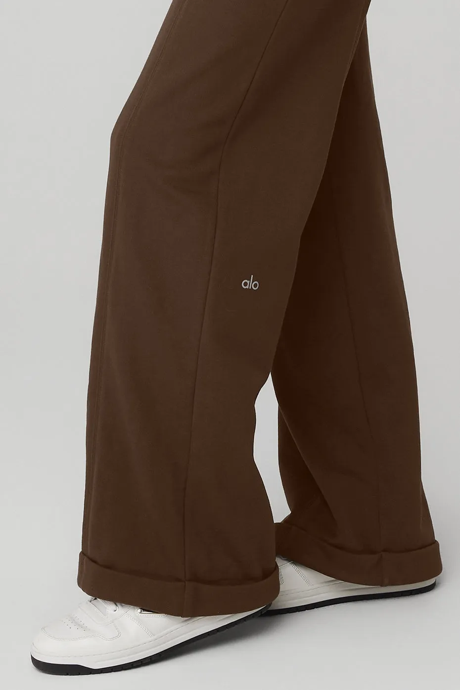High-Waist Trouser Wide Leg Pant - Espresso sold by Alo Yoga product image thumbnail 4