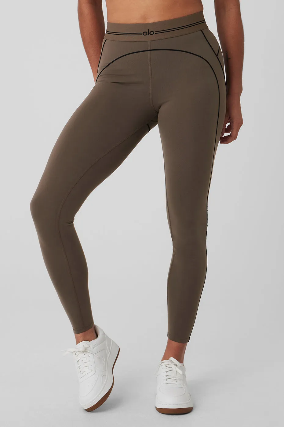 Airbrush High-Waist Heart Throb Legging - Olive Tree/Black sold by Alo Yoga product image thumbnail 5