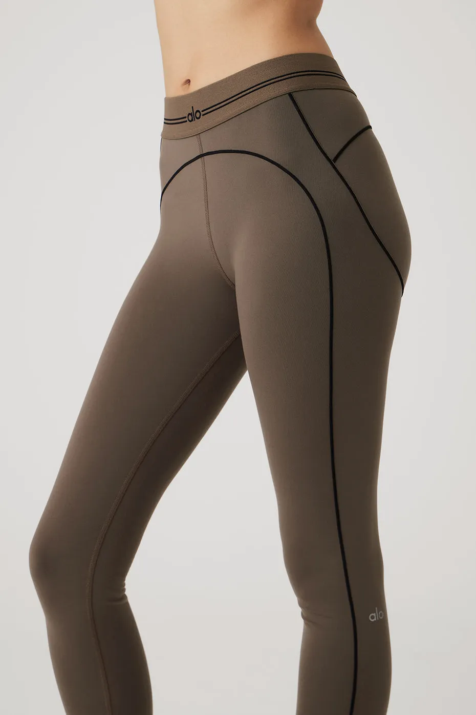 Airbrush High-Waist Heart Throb Legging - Olive Tree/Black sold by Alo Yoga product image thumbnail 4