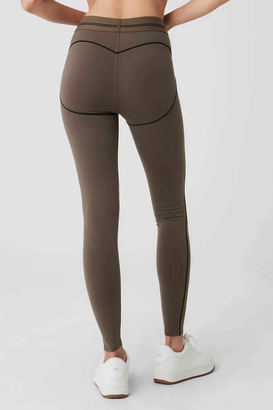 Airbrush High-Waist Heart Throb Legging - Olive Tree/Black sold by Alo Yoga product image thumbnail 2