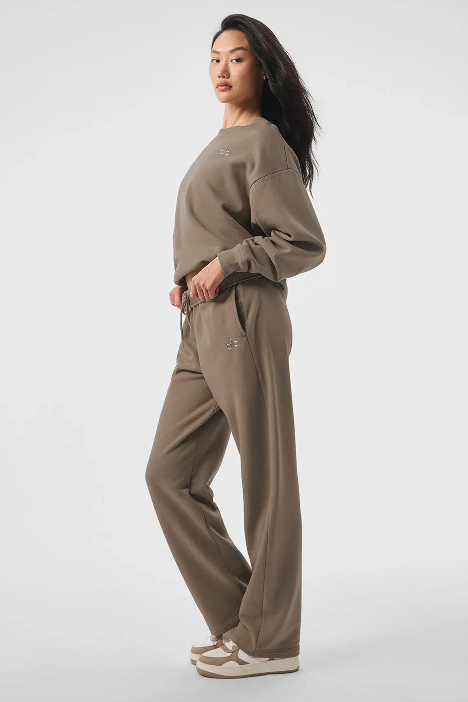 Accolade Straight Leg Sweatpant - Gravel sold by Alo Yoga product image thumbnail 5