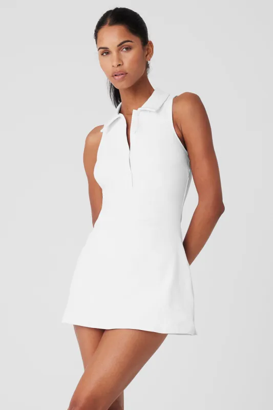 Charmed Tennis Dress - White sold by Alo Yoga